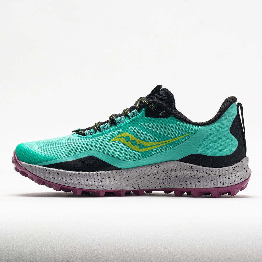 Saucony Peregrine 12 Women's Cool Mint/Acid - Image 2