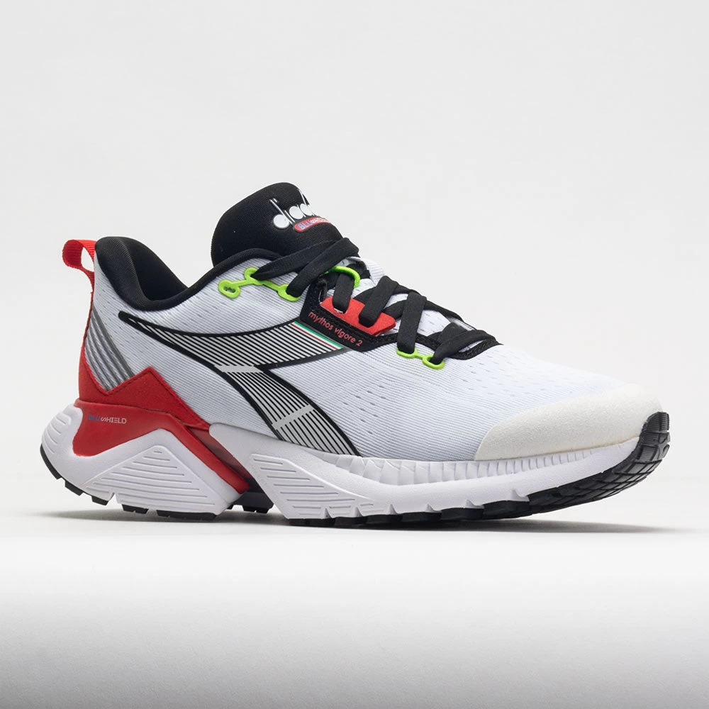 Diadora Mythos Blushield Vigore 2 Men's White/Black/Fiery Red - Image 5