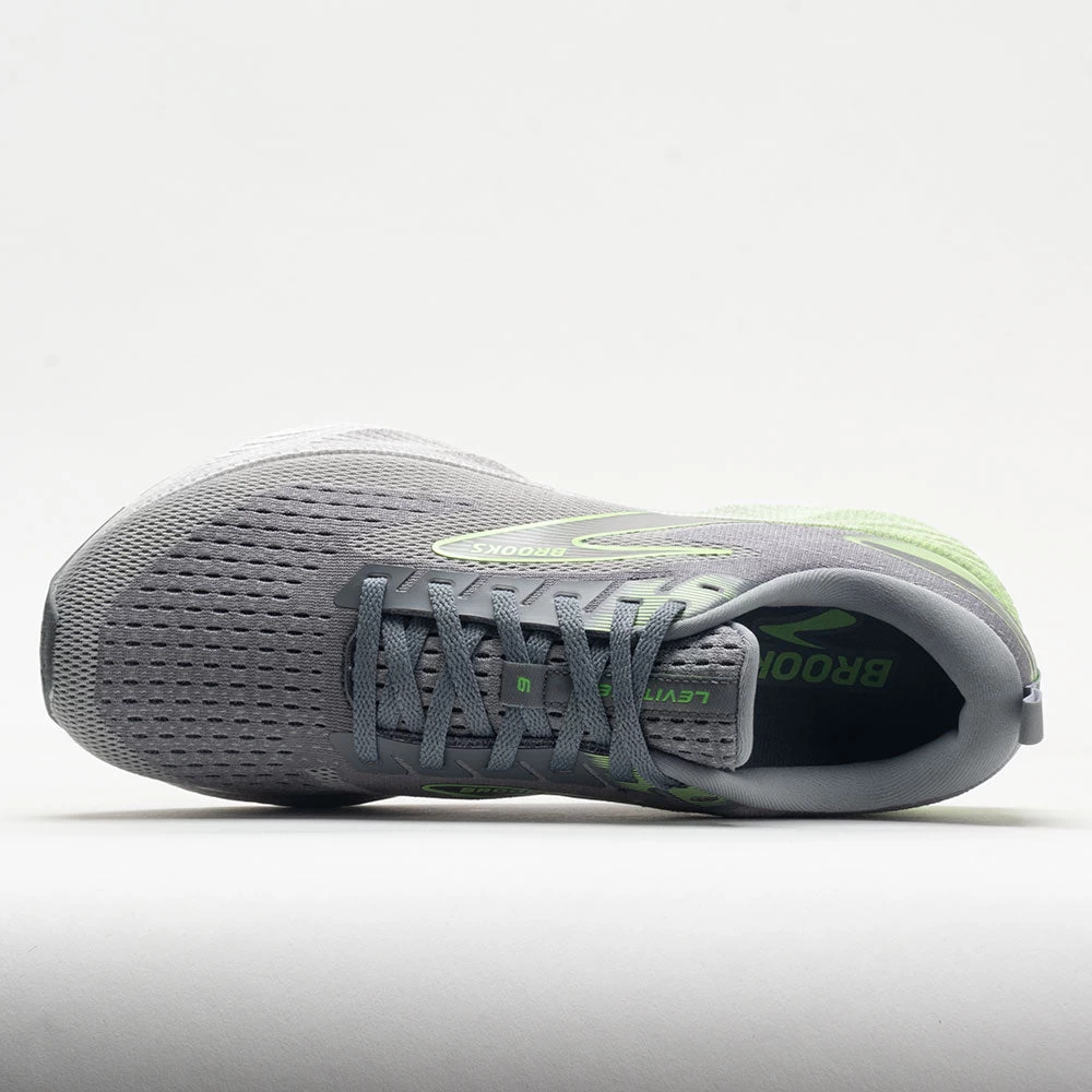 Brooks Levitate 6 Men's Primer Grey/Neon Green - Image 3